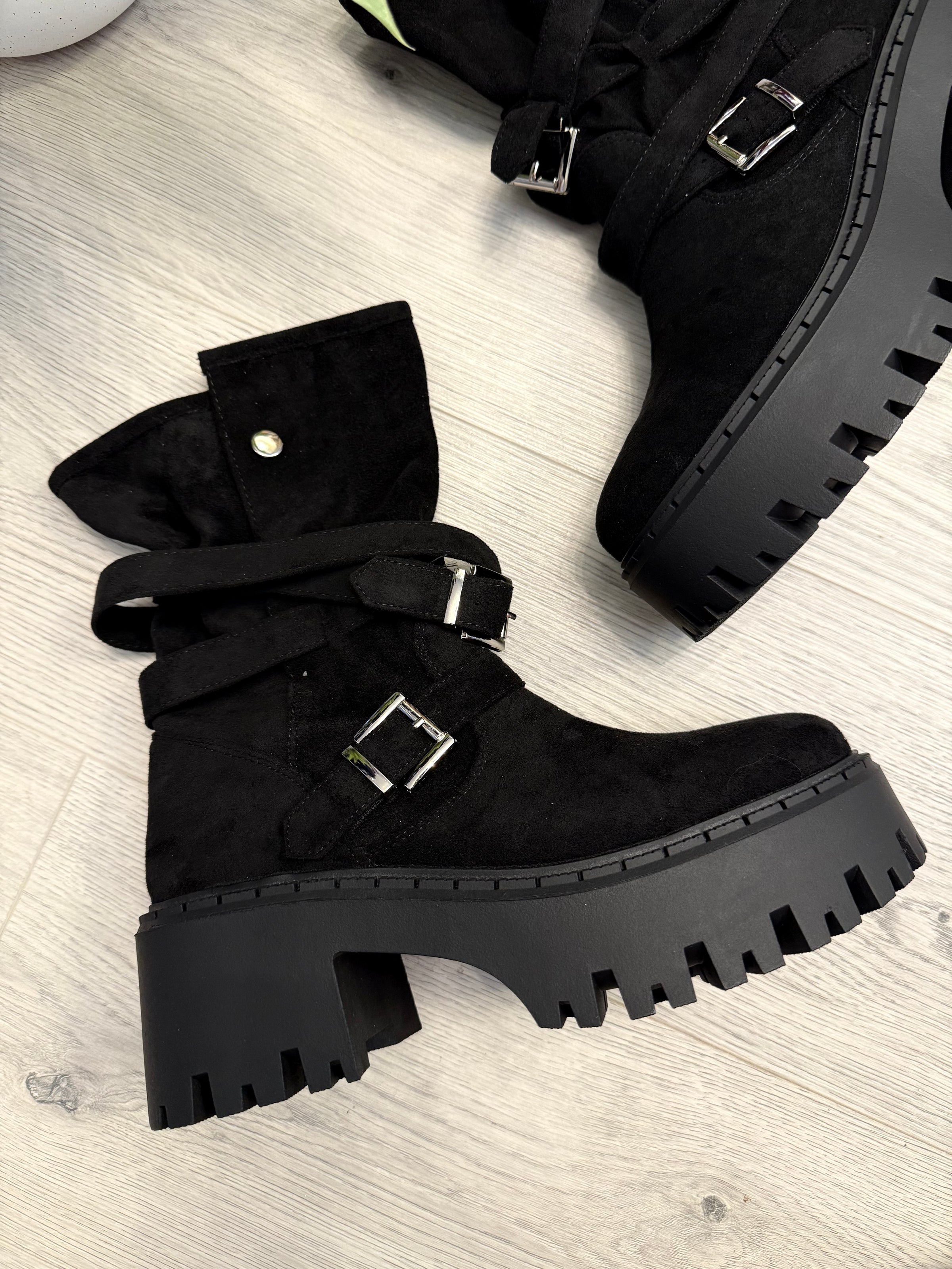 Becki Buckle  Boots In Back