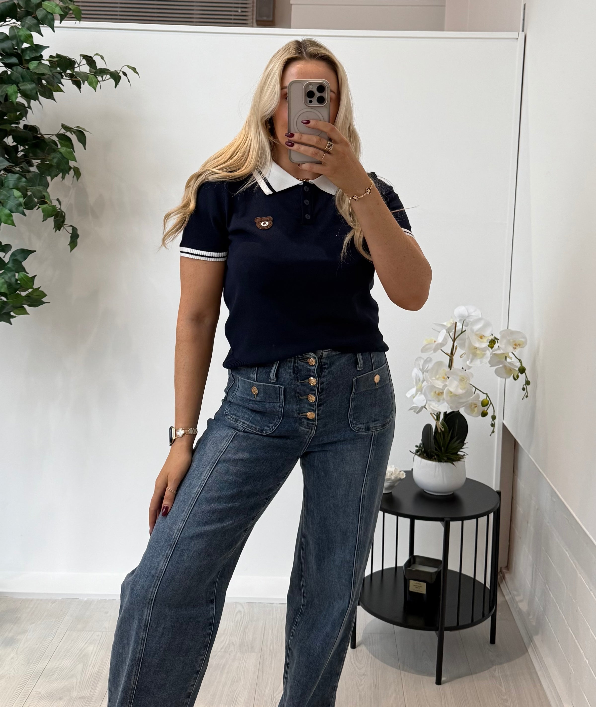 Teddy Polo In Navy