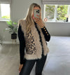 Sasha Faux Fur Leopard Gilet