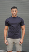 Capo Mercerised T-Shirt In Navy