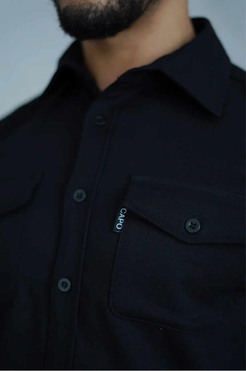 Capo Overshirt In Black