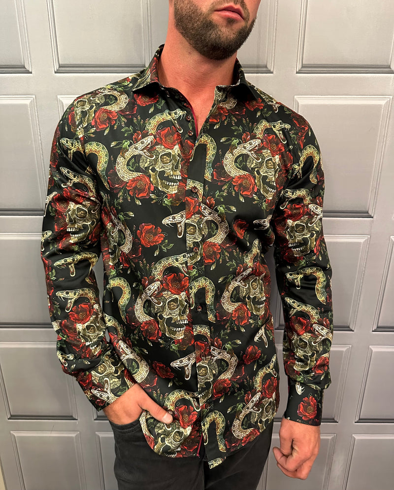 Guide London Skulls & Roses Shirt