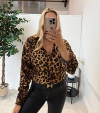 Ashleigh Sparkly Leopard Blouse