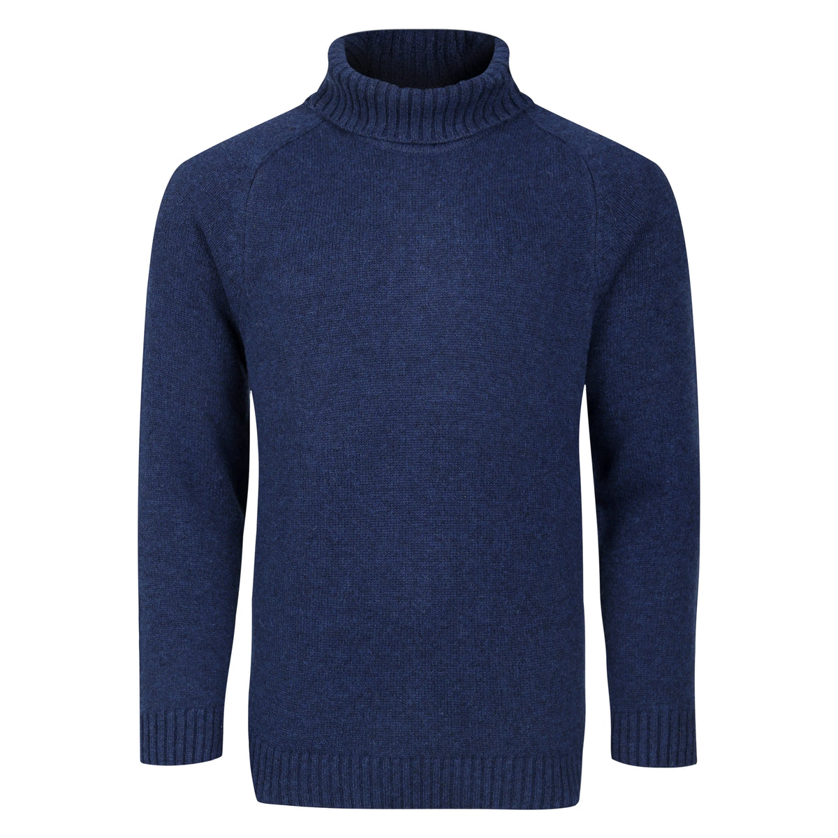 Roll Neck Sweater In Navy