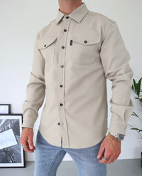 Capo Overshirt In Light Stone