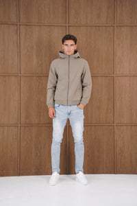Capo Soft Shell Hood Jacket In Olive