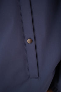 Capo Padded Collar Jacket In Navy