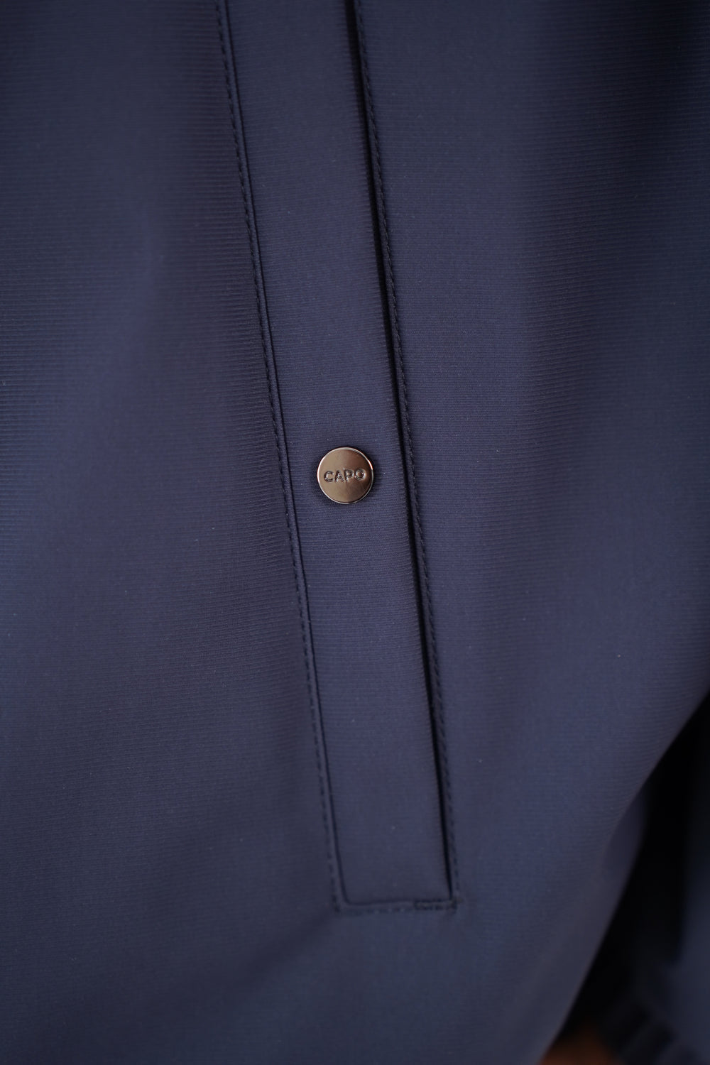 Capo Padded Collar Jacket In Navy