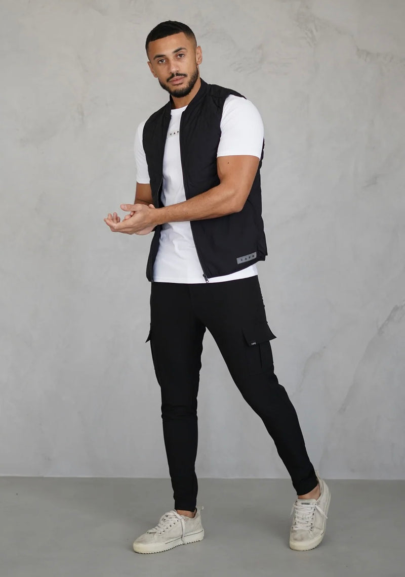 Capo Hybrid Gilet In Black