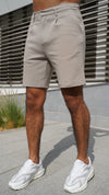 Capo Interlock Shorts In Oatmeal