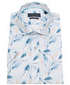 Guide London Floral Short Sleeve Shirt In Blue