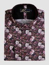 Mish Mash Floral Shirt In Wine