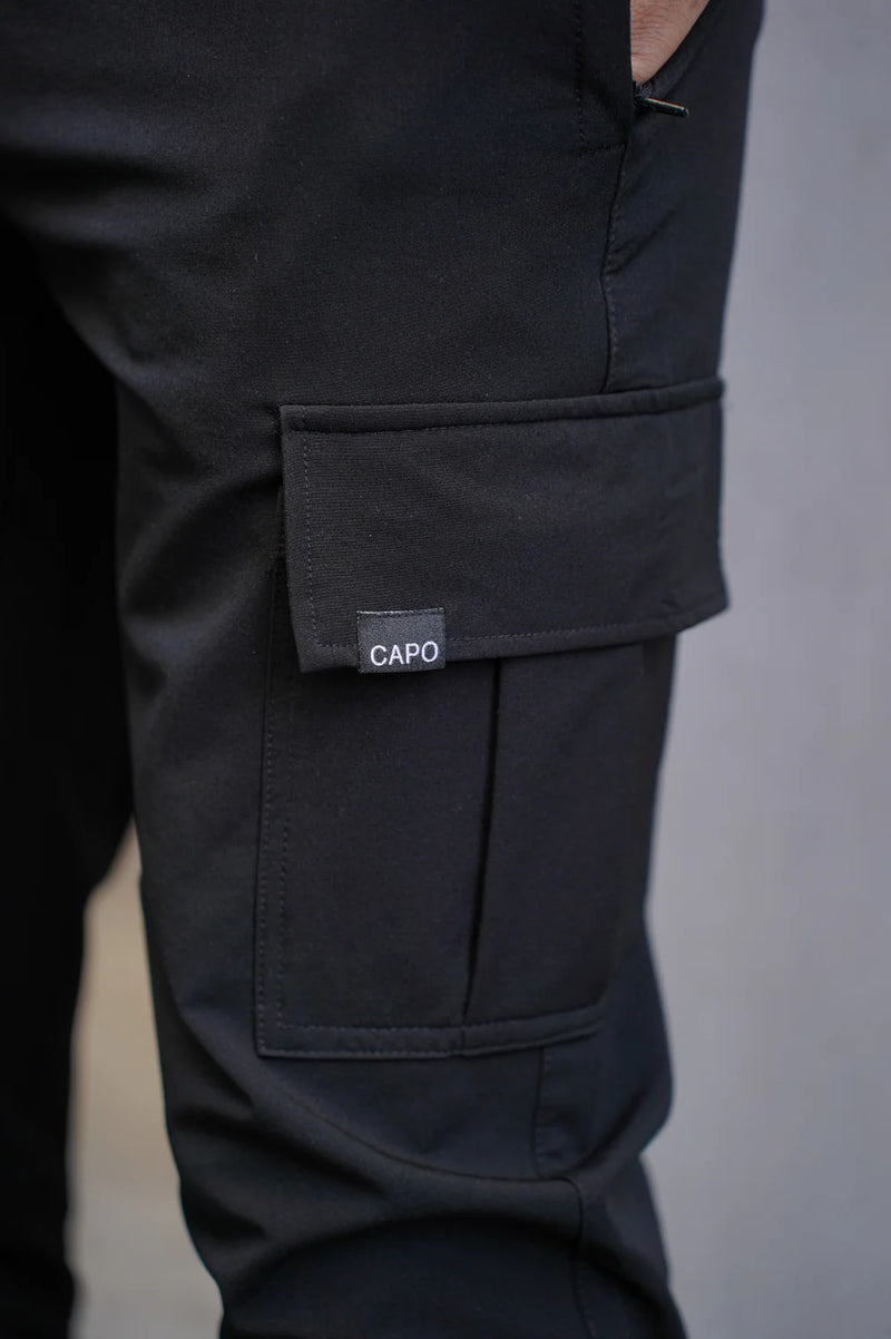 Capo Utility Cargo Pants V2 Toggle In Black