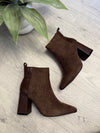 Callie Ankle Boots In Chocolate