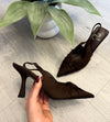 Charlie Pointed Shoes In Chocolate Brown