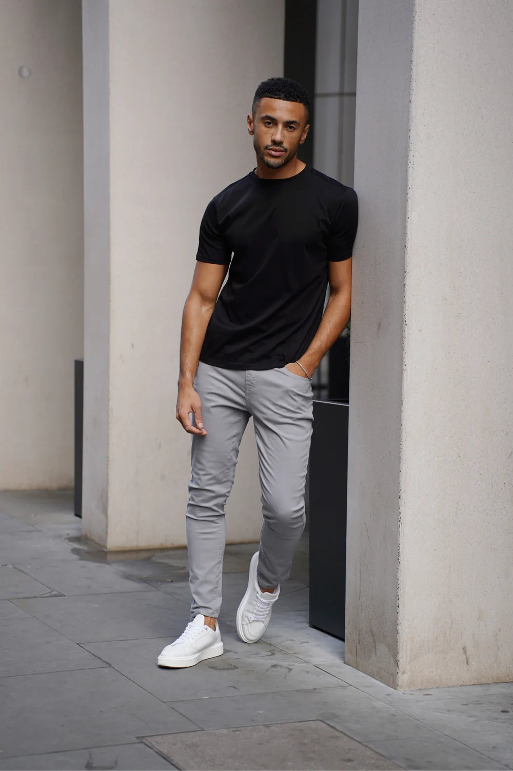 Capo Mercerised T-Shirt In Black