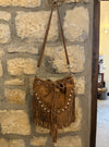 Studded Tassel Bag In Taupe