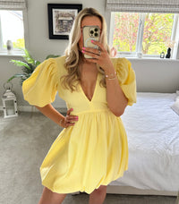 Jenni Mini Dress In Lemon