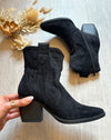 Wynter Western Ankle Boots In Black