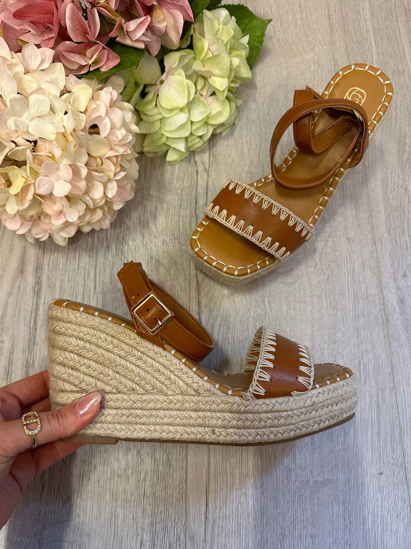 Tessa Wedges In Tan