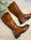 Taylor Knee Boots In Tan