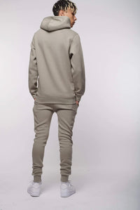 Criminal Damage Eco Essential Hoodie in Stone