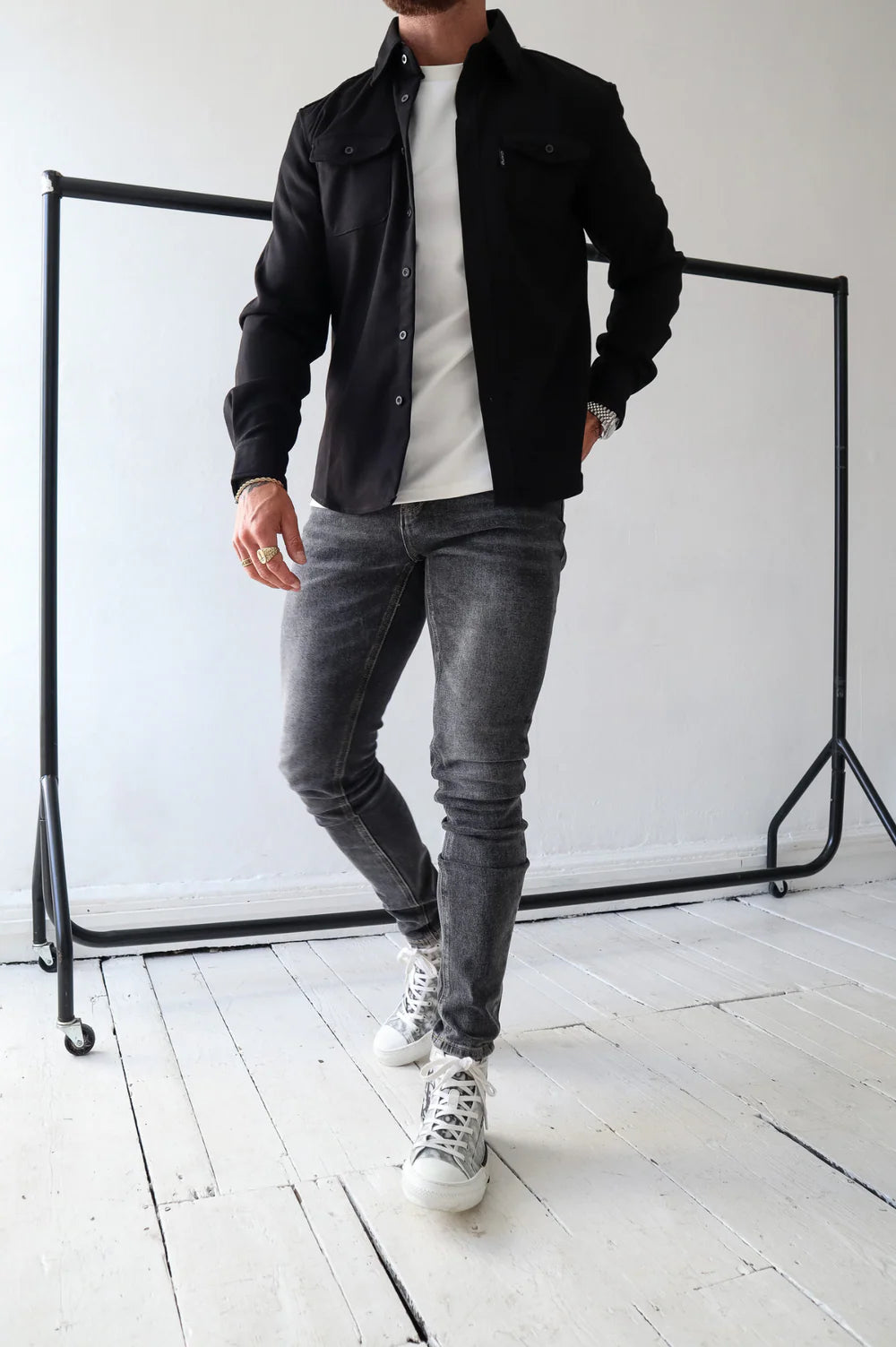 Capo Overshirt In Black