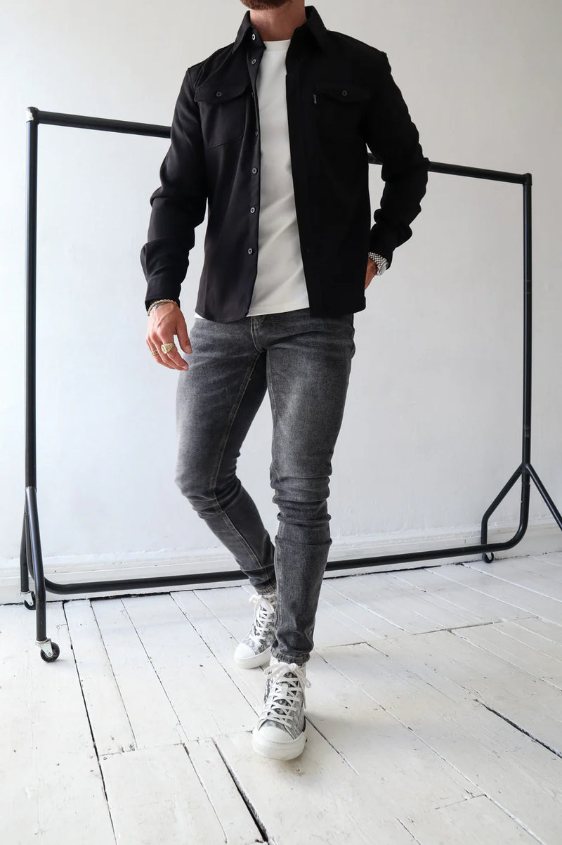 Capo Overshirt In Black
