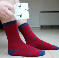 Pheasant Mug And Sock Gift Set
