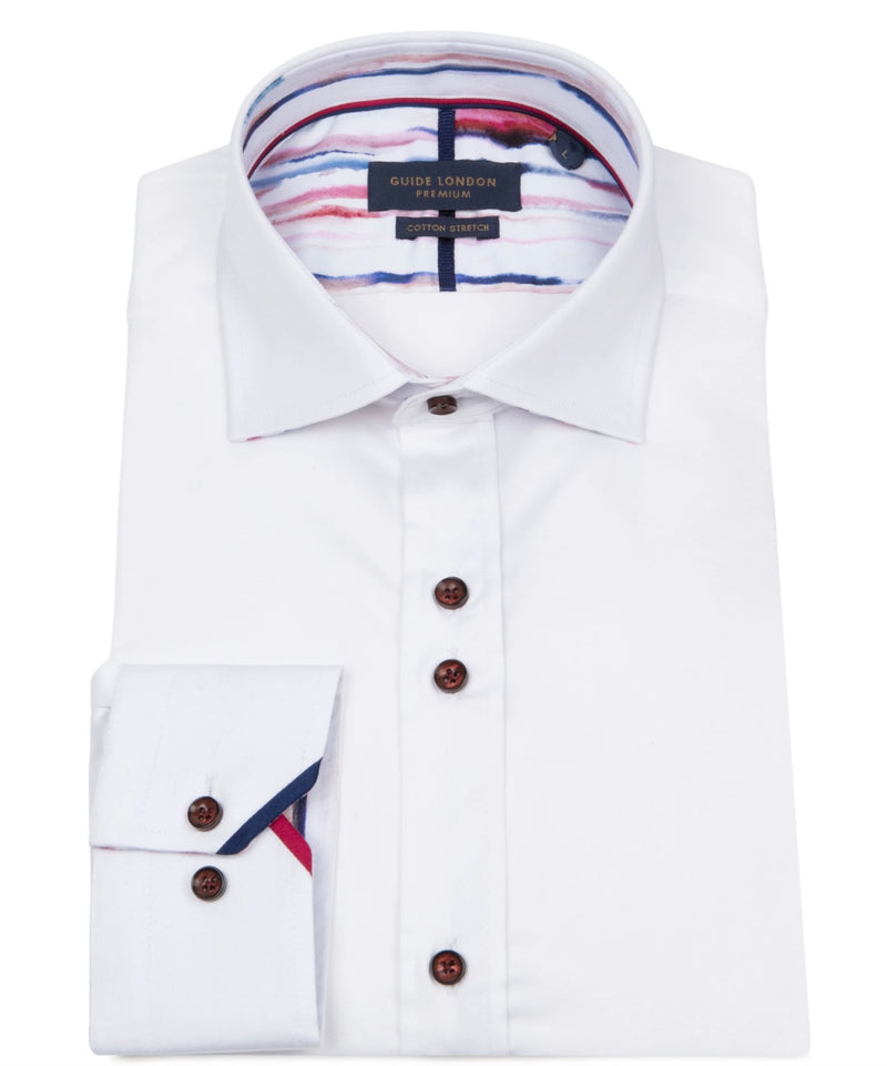 Guide London Plain Shirt In White