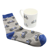 Cycling Mug And Sock Gift Set