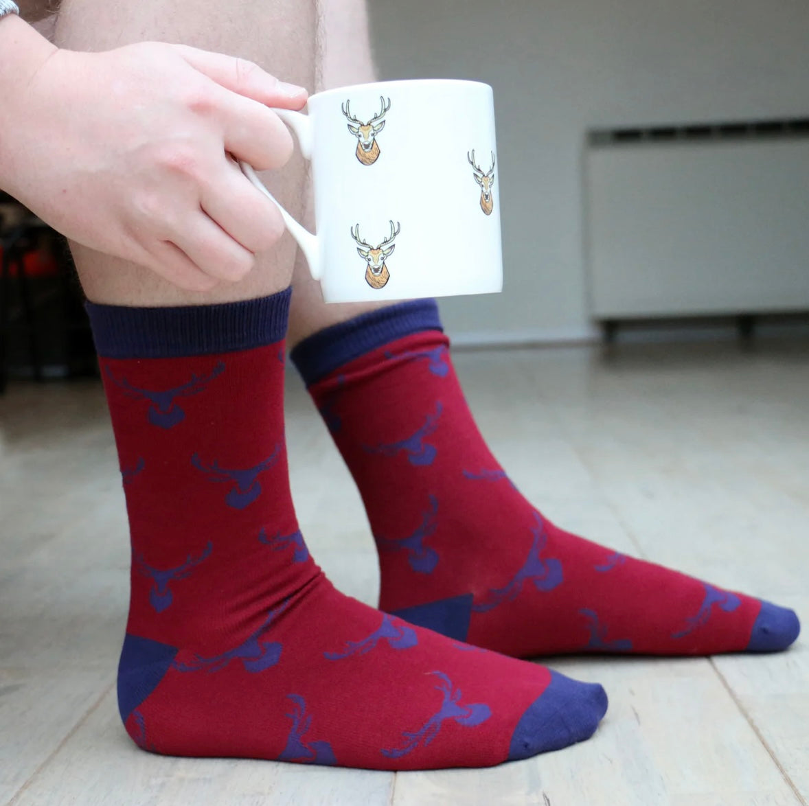 Stag Mug And Sock Gift Set