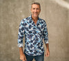 Dario Beltran Tecen Floral Shirt In Blue