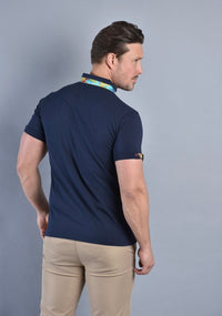 Claudio Lugli Polo Shirt In Navy