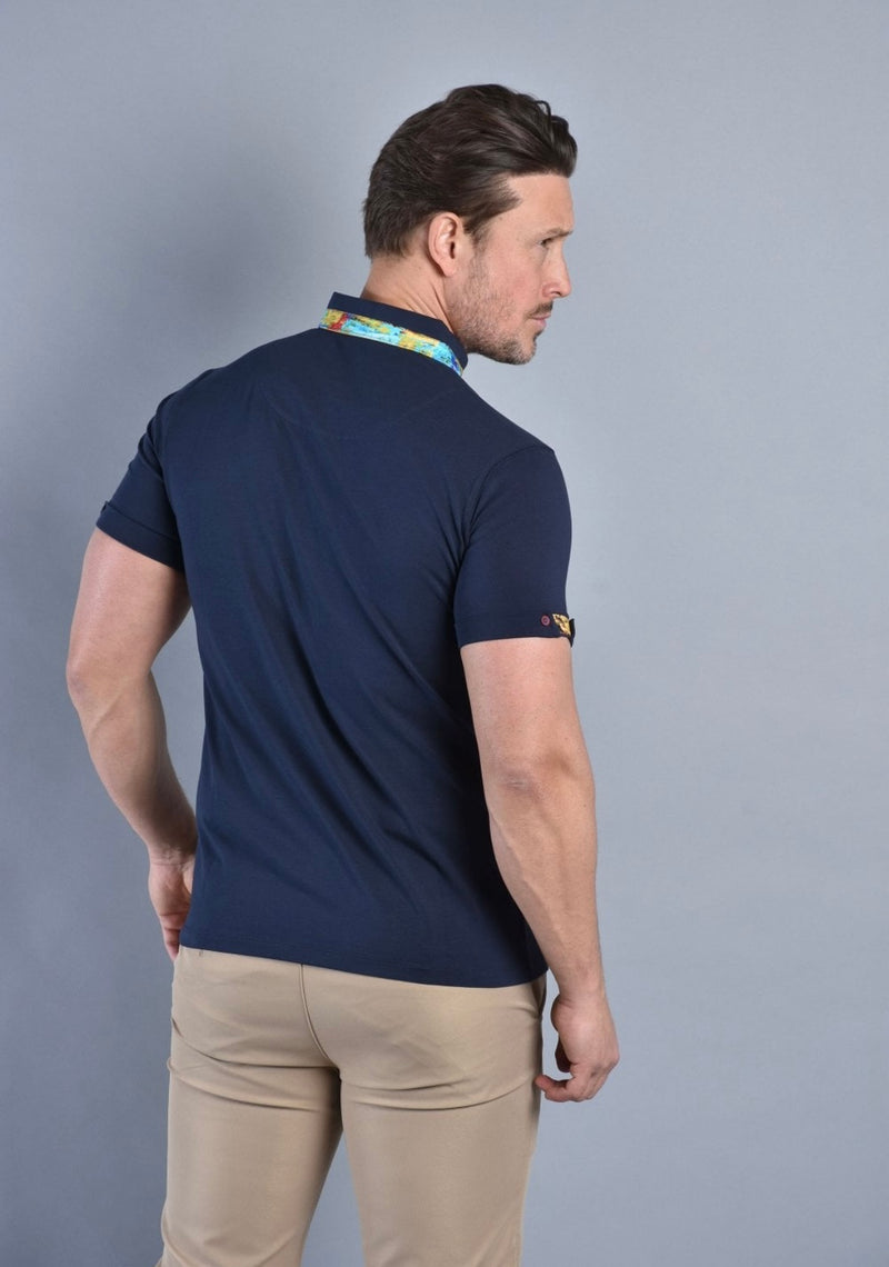 Claudio Lugli Polo Shirt In Navy