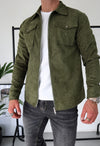 Capo Suede Jacket In Olive