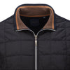 Guide London Quilted Front Sweat In Navy