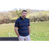 Peter Gribby Striped Polo Shirt In Navy