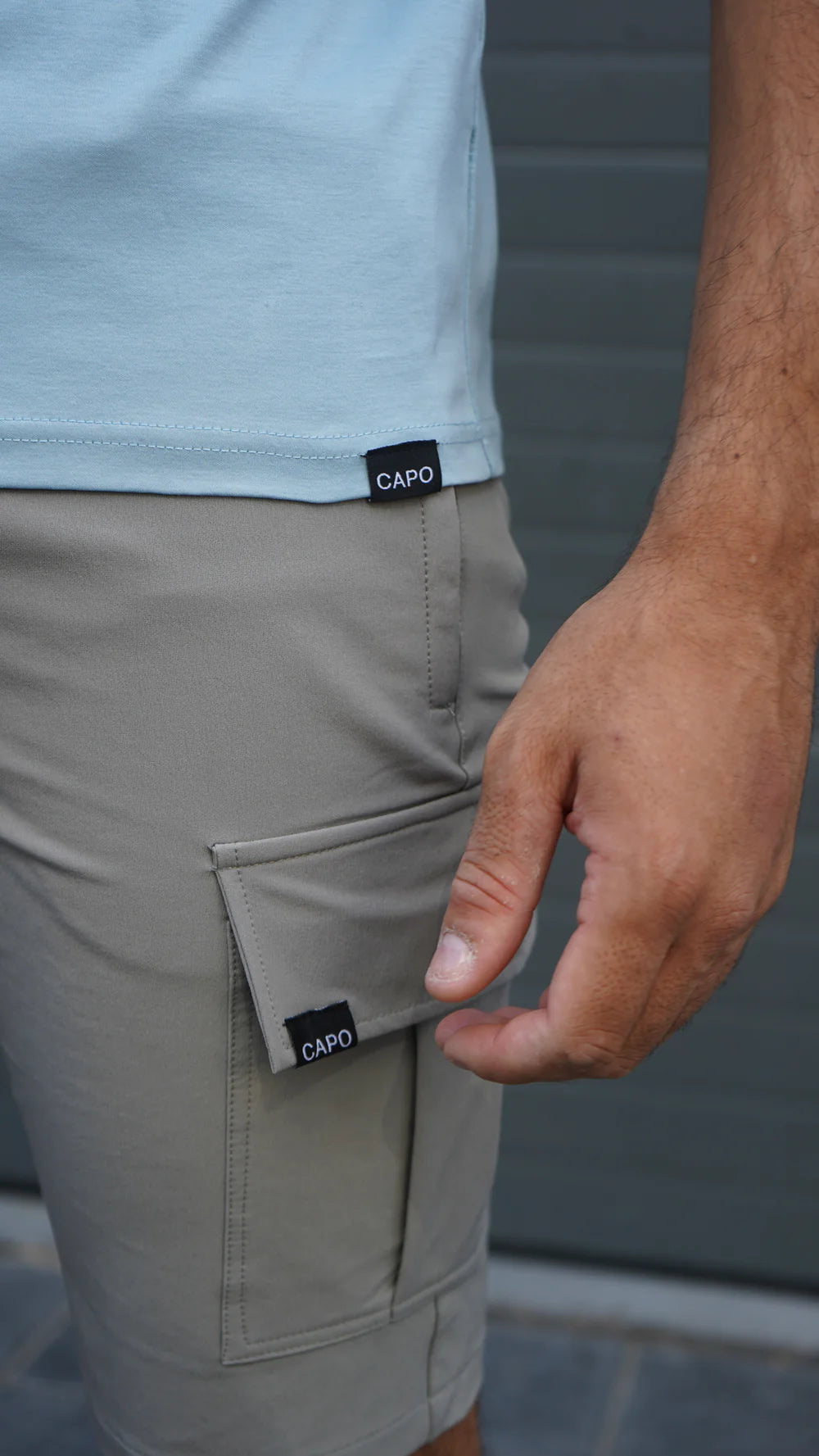 Capo Mercerised T-Shirt In Pale Blue