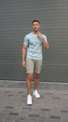Capo Mercerised T-Shirt In Pale Blue