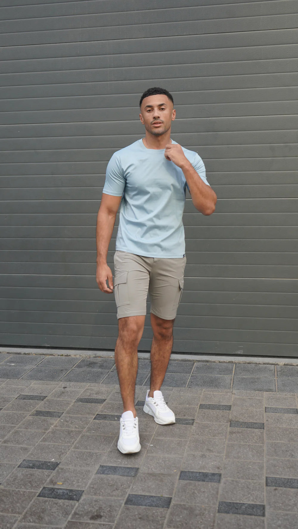 Capo Mercerised T-Shirt In Pale Blue