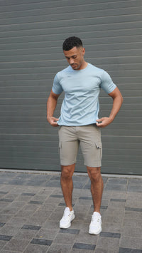 Capo Mercerised T-Shirt In Pale Blue
