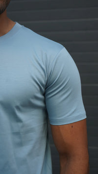 Capo Mercerised T-Shirt In Pale Blue