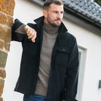 Roll Neck Sweater In Taupe