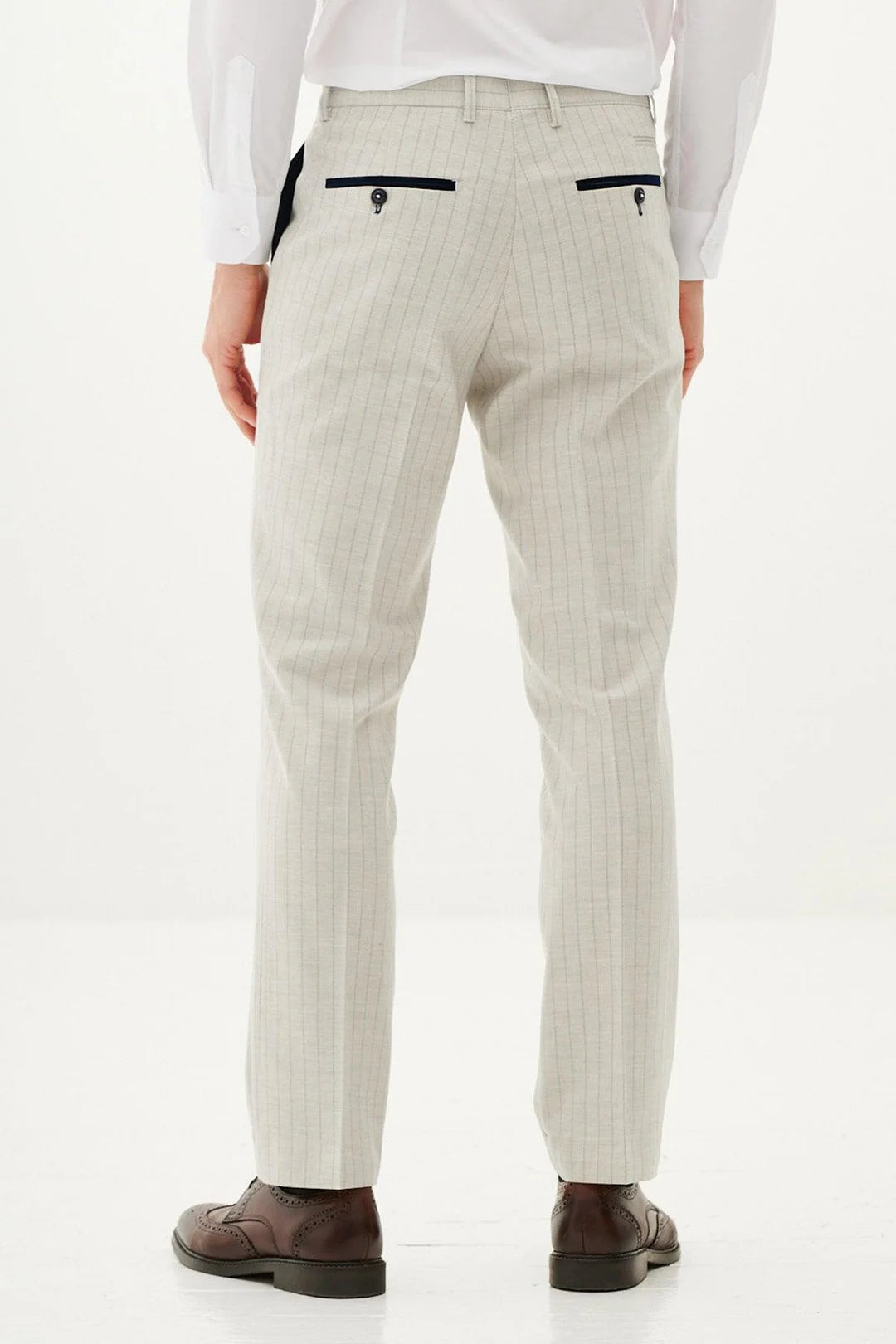 Marc Darcy Grant Trousers In Stone