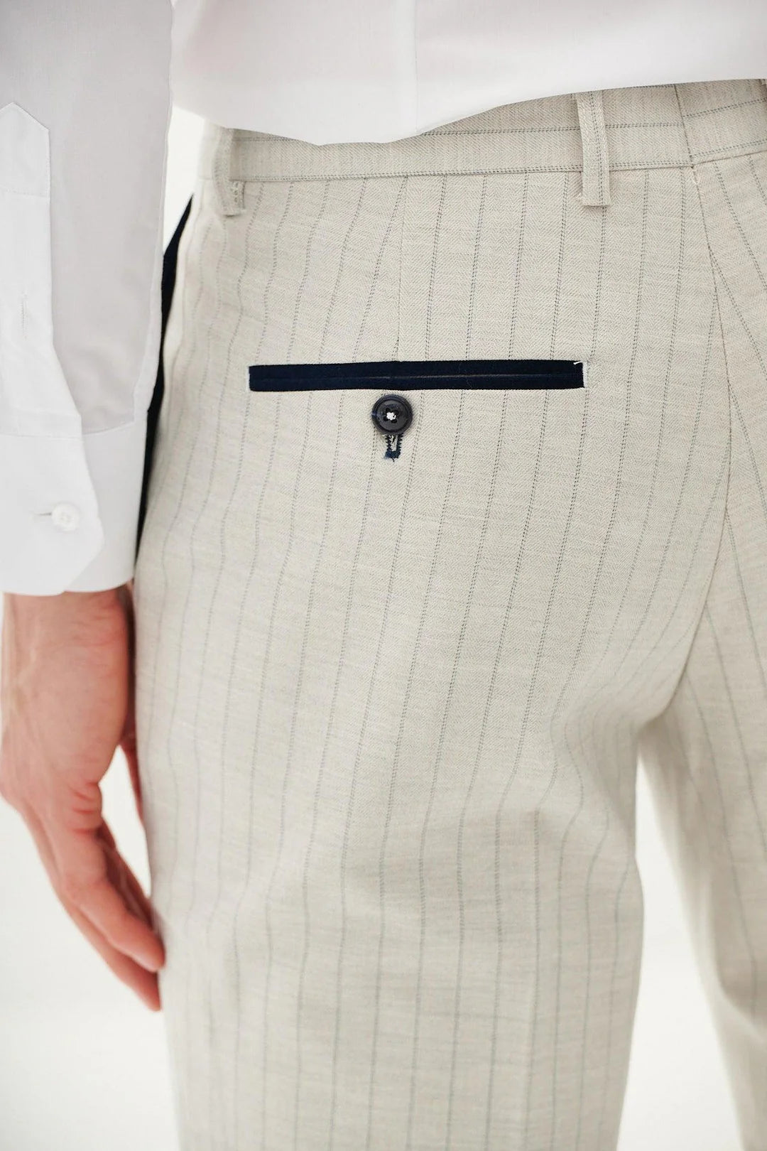 Marc Darcy Grant Trousers In Stone