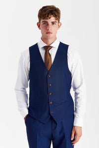 Paul Andrew Mayfair Waistcoat In Blue