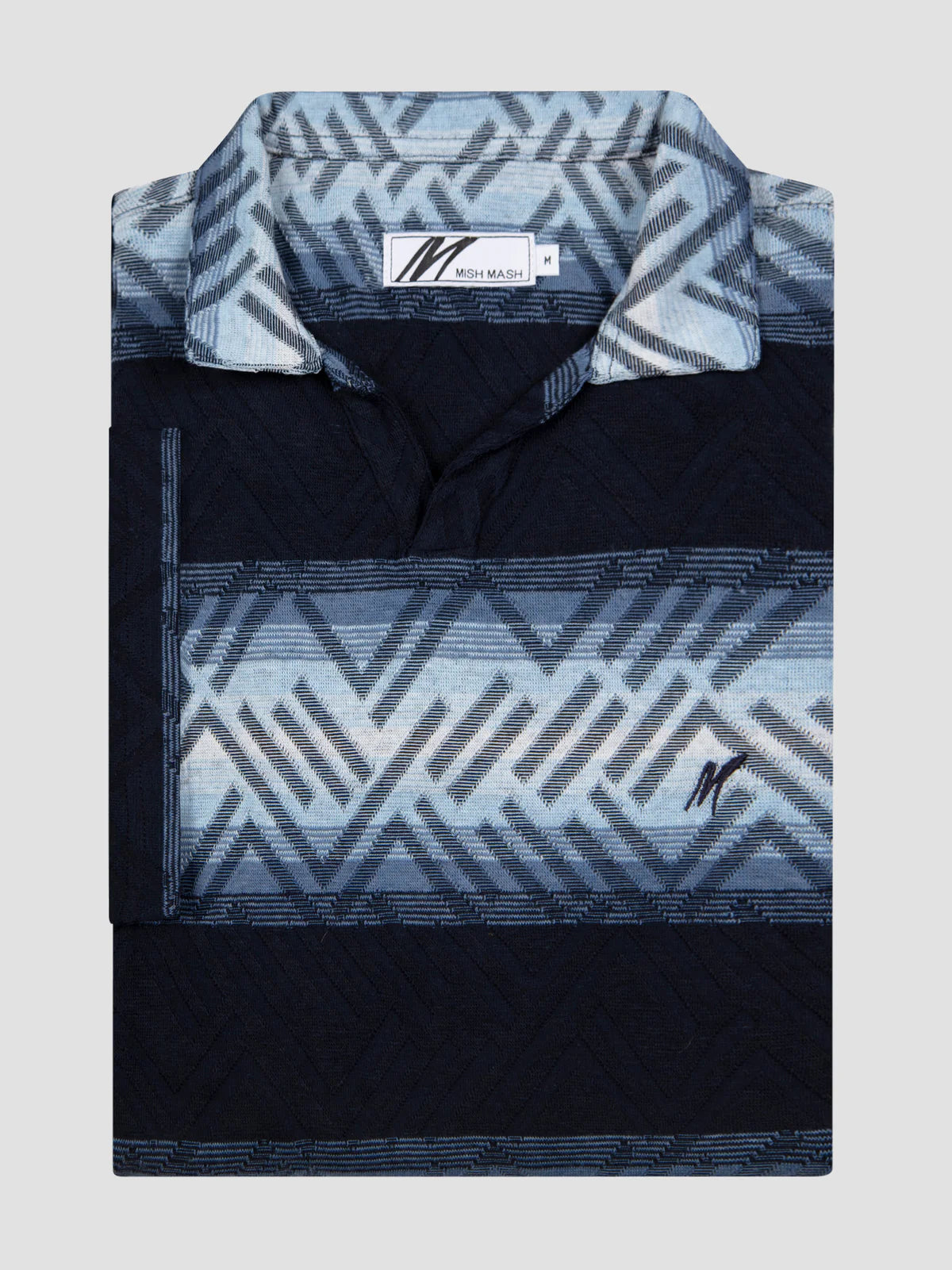 Mish Mash Breaker Polo Shirt In Navy