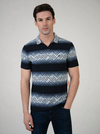 Mish Mash Breaker Polo Shirt In Navy