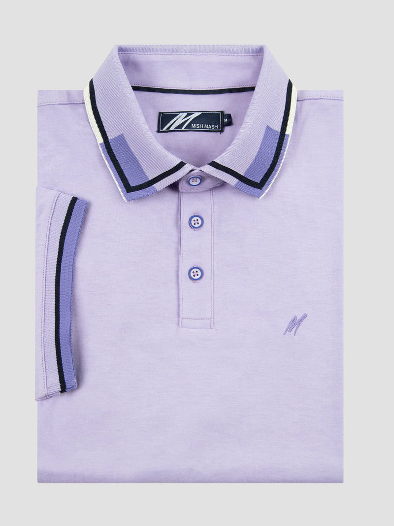 Mish Mash Carlo Polo Shirt In Lilac